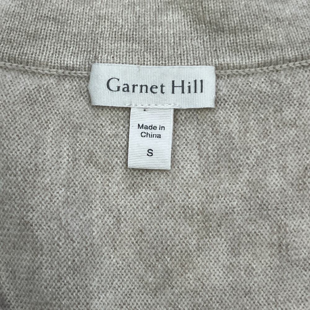 Garnet Hill Cashmere Sweater Womens Small Beige Relaxed Luxury Parisian Capsule - Picture 5 of 12
